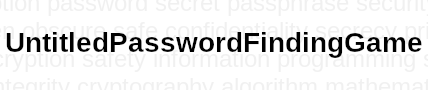 UntitledPasswordFindingGame